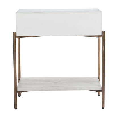 YORU SIDE TABLE OAK WHITE