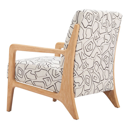 RUNA ACCENT CHAIR BEIGE & NATURAL