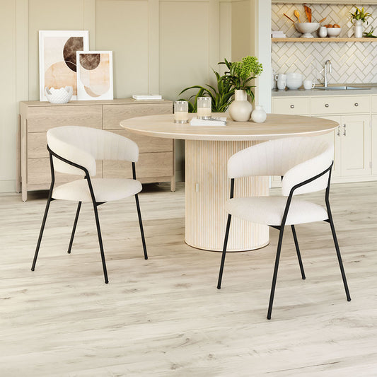JOSEPHINE DINING CHAIR CREAM