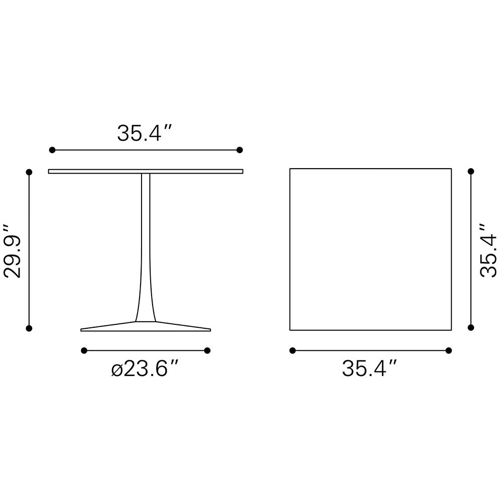 MOLLY DINING TABLE BROWN