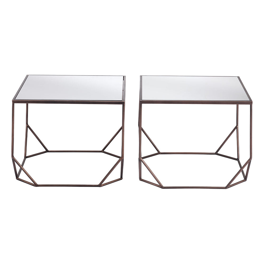 ARZON COFFEE TABLE SET BRONZE