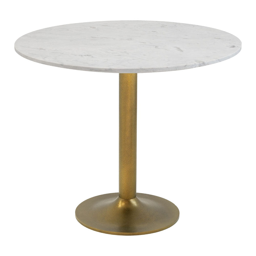 FULLERTON DINING TABLE WHITE & GOLD