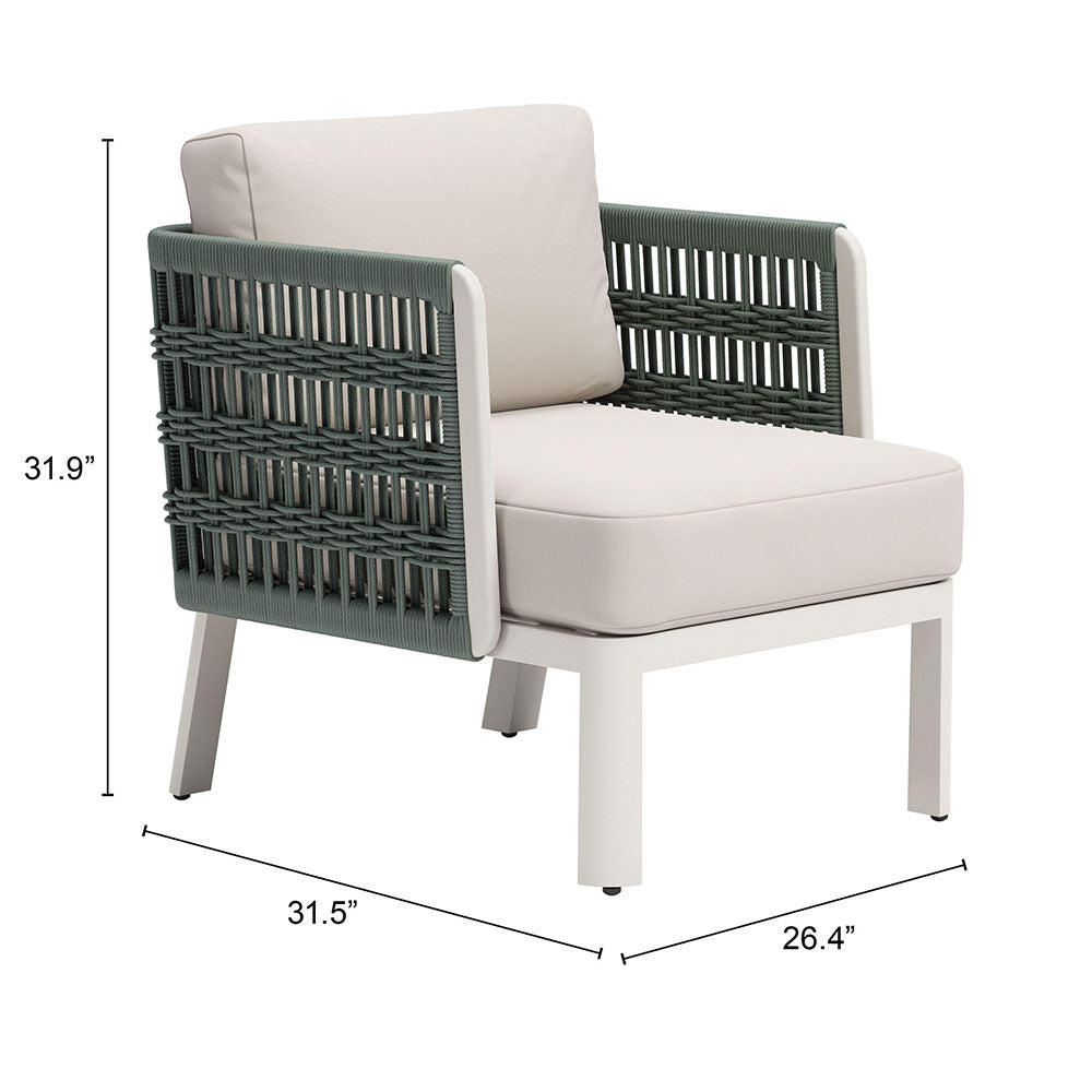 BRIDGEHAMPTON ARMCHAIR WHITE