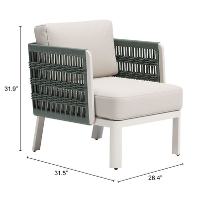 BRIDGEHAMPTON ARMCHAIR WHITE