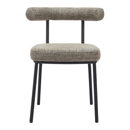 KEDE DINING CHAIR GREEN TWEED