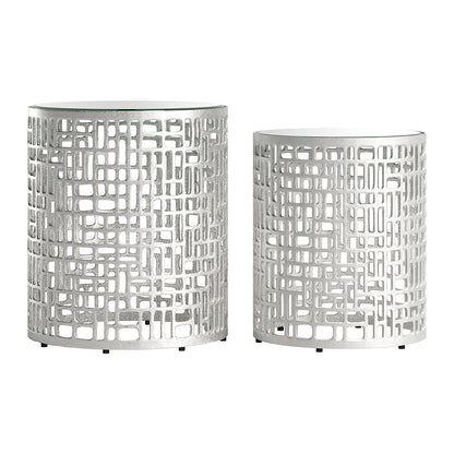REDEN SIDE TABLE SET SILVER