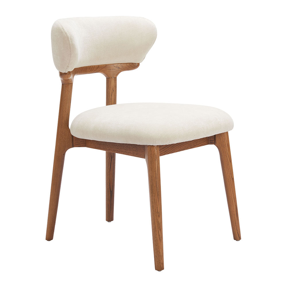 Cedar Dining Chair White & Walnut
