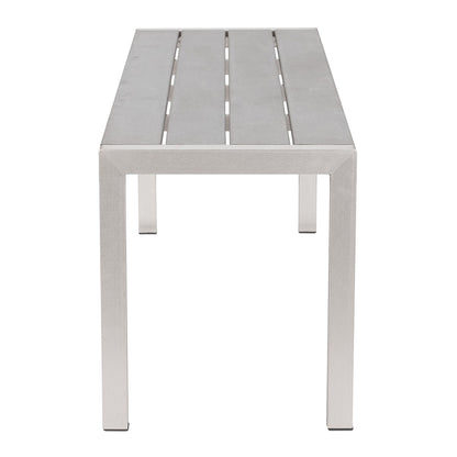 METROPOLITAN DOUBLE BENCH GRAY & SILVER