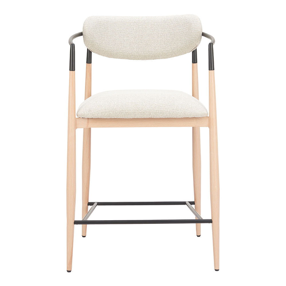 EQUINOX COUNTER STOOL OYSTER GRAY & NATURAL