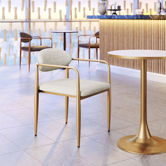 ZENS DINING CHAIR QUILL GRAY