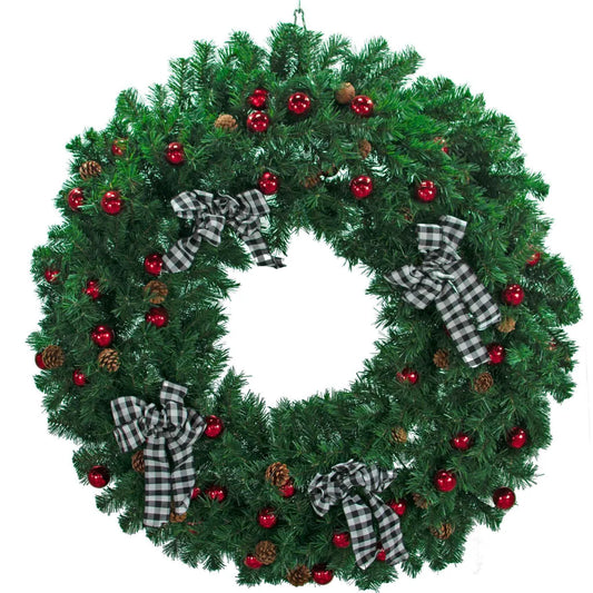 4FT PREMIER PINE FIR CHRISTMAS WREATH