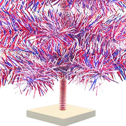 4TH OF JULY FIREWORK TINSEL TREES
