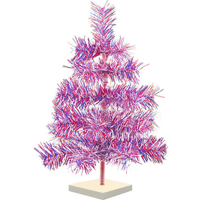 4TH OF JULY FIREWORK TINSEL TREES