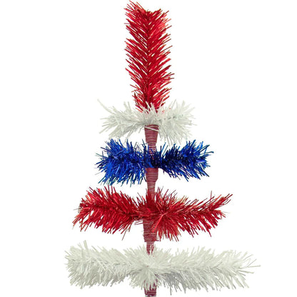 4TH OF JULY LAYERED TINSEL TREES