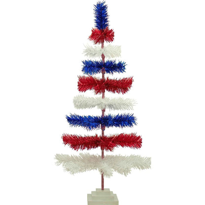 4TH OF JULY LAYERED TINSEL TREES