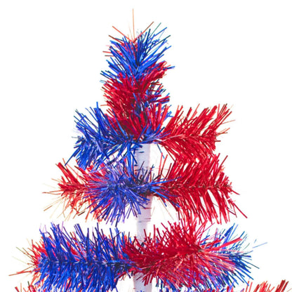 4TH OF JULY MIXED TINSEL TREES