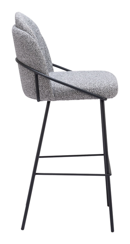 JAMBI BARSTOOL BLACK & WHITE
