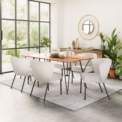 AIMEE DINING CHAIR CREAM