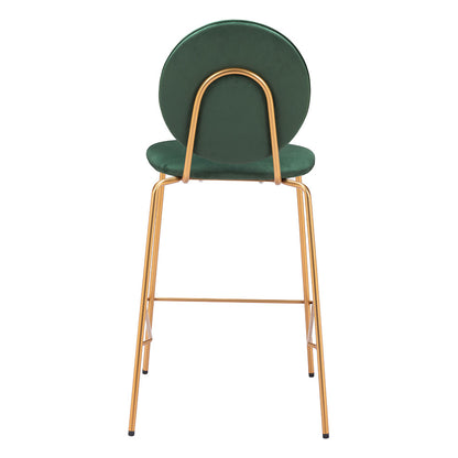 ODESSA COUNTER STOOL GREEN & GOLD