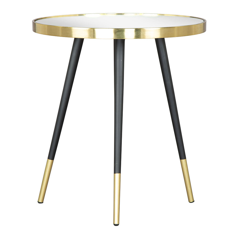 PARTICLE SIDE TABLE GOLD & BLACK