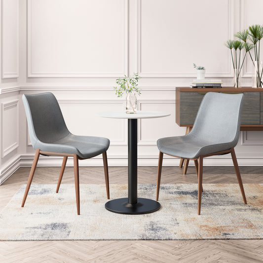 MAGNUS DINING CHAIR SLATE GRAY & WALNUT