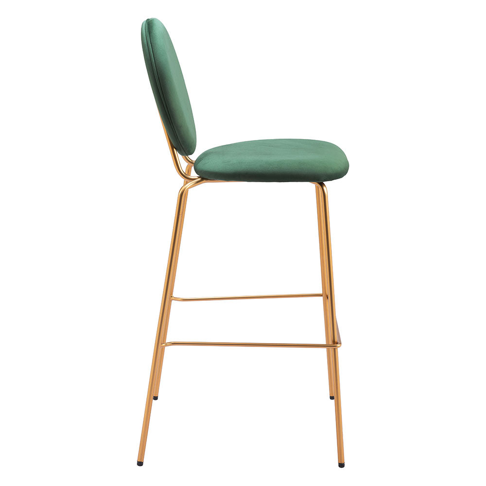 ODESSA BARSTOOL GREEN & GOLD