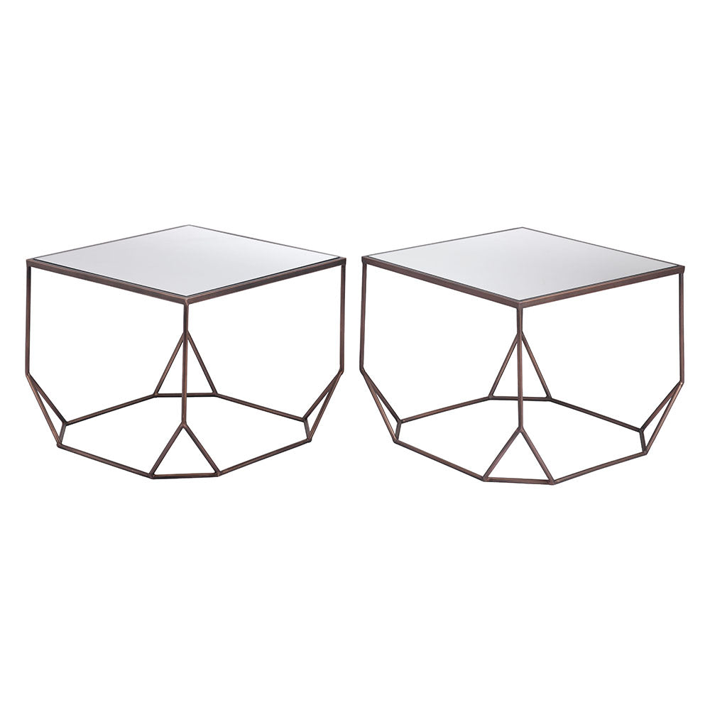 ARZON COFFEE TABLE SET BRONZE