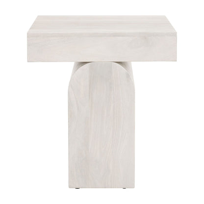 KIEL SIDE TABLE WHITEWASHED