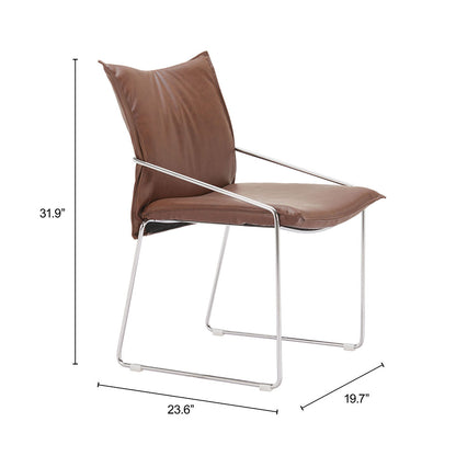 POLA DINING CHAIR BROWN