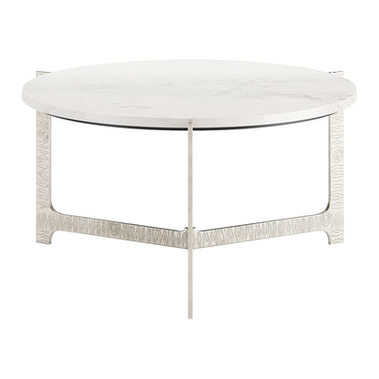 BARMAS COFFEE TABLE WHITE & SILVER