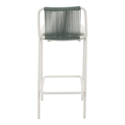 LUFT BARSTOOL WHITE & GREEN