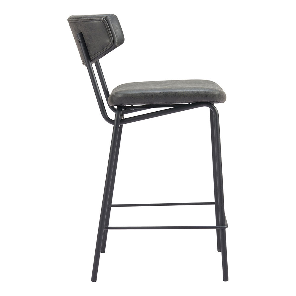 CHARON COUNTER STOOL VINTAGE BLACK