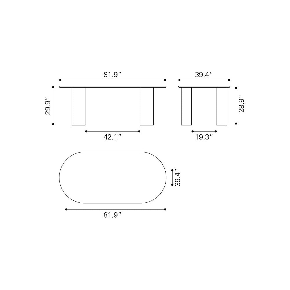 RISAN DINING TABLE NATURAL