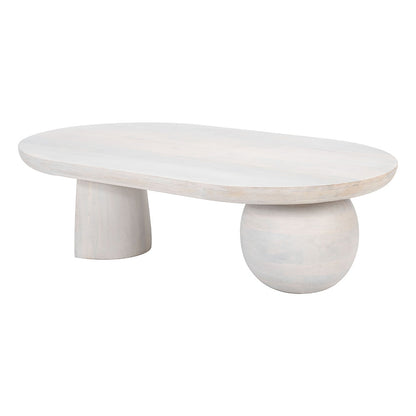 GIHAK COFFEE TABLE WHITEWASHED