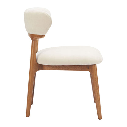 Cedar Dining Chair White & Walnut