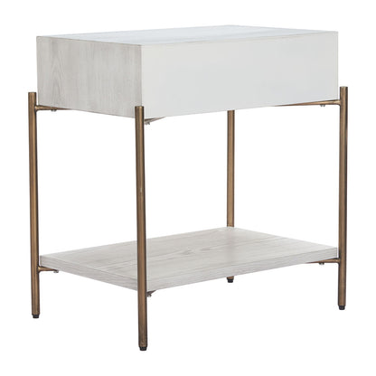 YORU SIDE TABLE OAK WHITE