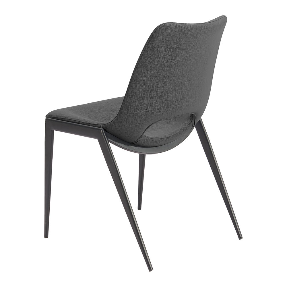 DESI ARMLESS DINING CHAIR BLACK