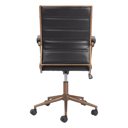 AUCTION OFFICE CHAIR VINTAGE BLACK