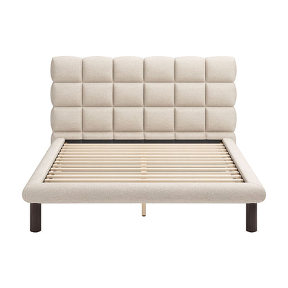 PLACID QUEEN BED BEIGE