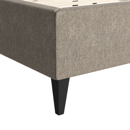 DUSA QUEEN BED OLIVE BROWN