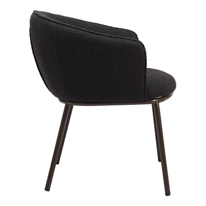 ESSEN DINING CHAIR BLACK & BRONZE