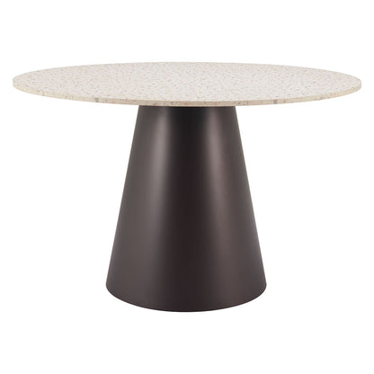 JORF DINING TABLE BEIGE & BRONZE