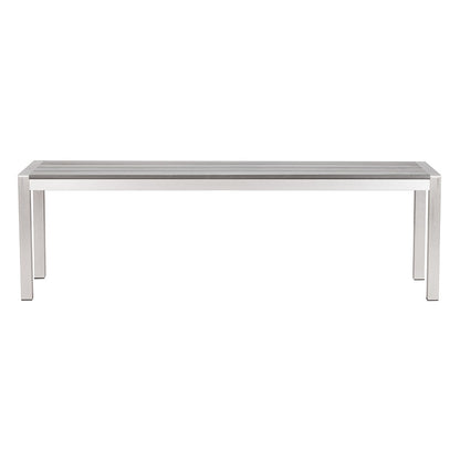 METROPOLITAN DOUBLE BENCH GRAY & SILVER
