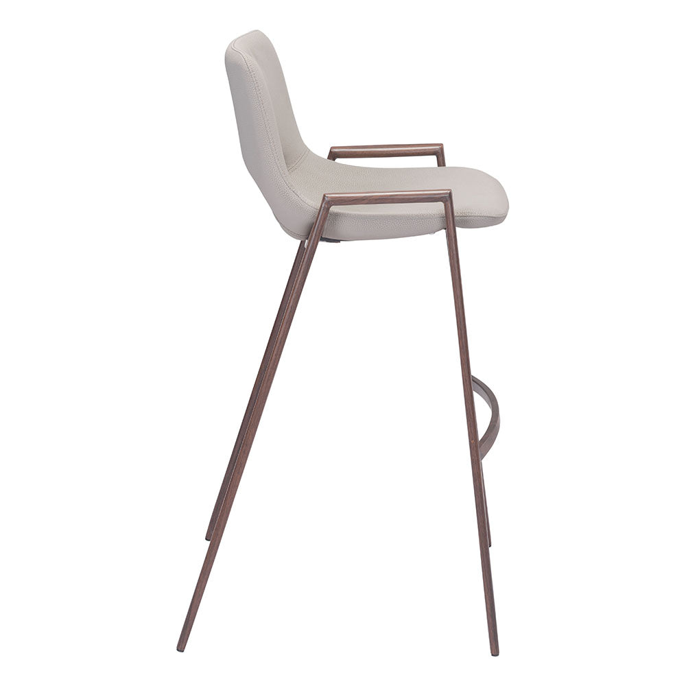 DESI BARSTOOL BEIGE & WALNUT