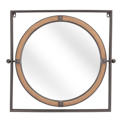 CAPELL MIRROR ANTIQUE GRAY