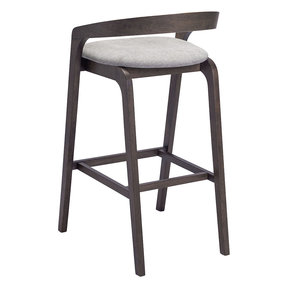 TROY BARSTOOL GRAY & ESPRESSO