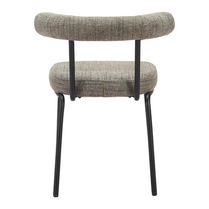 KEDE DINING CHAIR GREEN TWEED