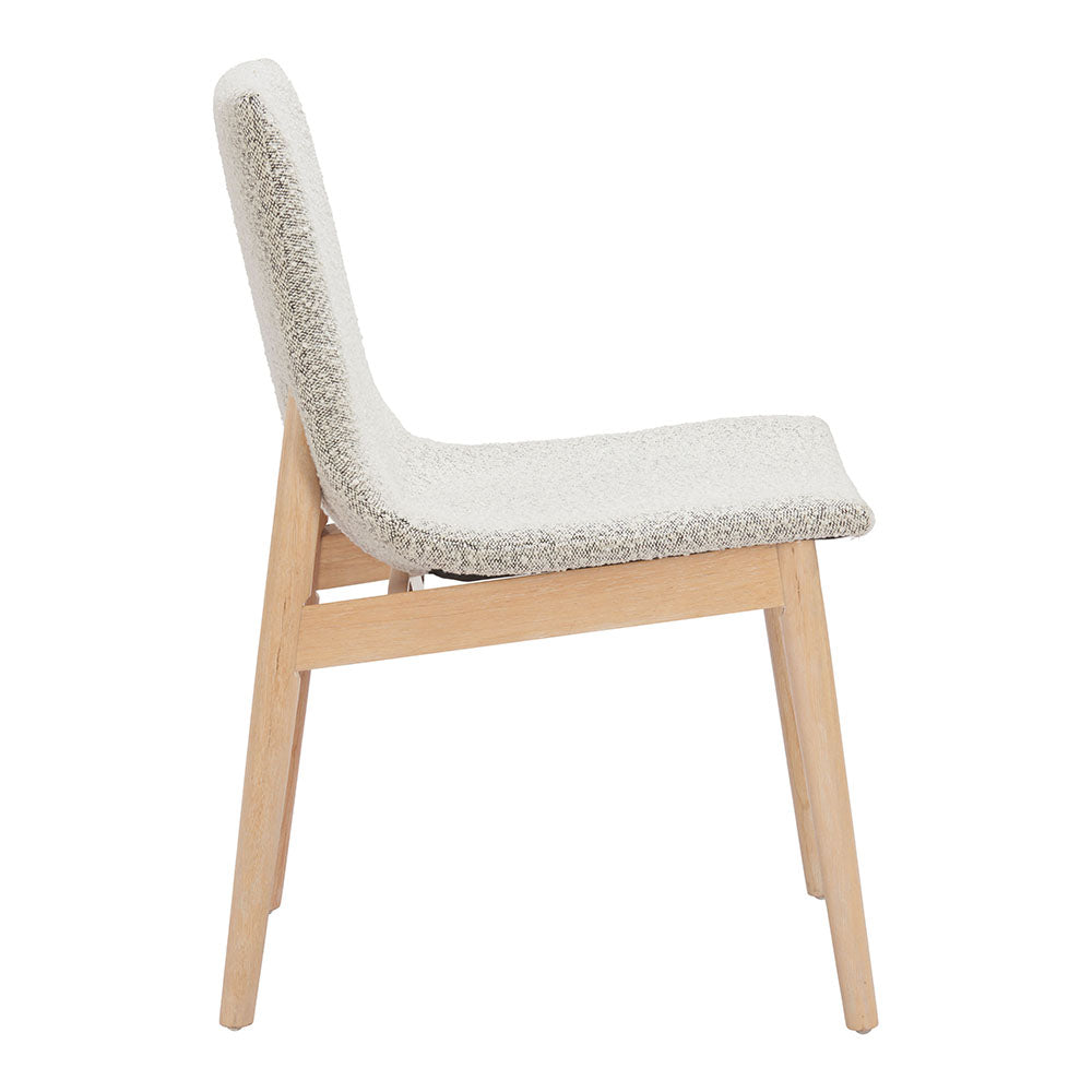 RAHA DINING CHAIR GRAY & WHITEWASHED