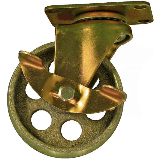 5IN GOLD CASTERS - SWIVEL WITH BRAKES