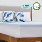 Oaklyn & Co. Blue Mist 2-Inch Cooling Memory Foam Topper
